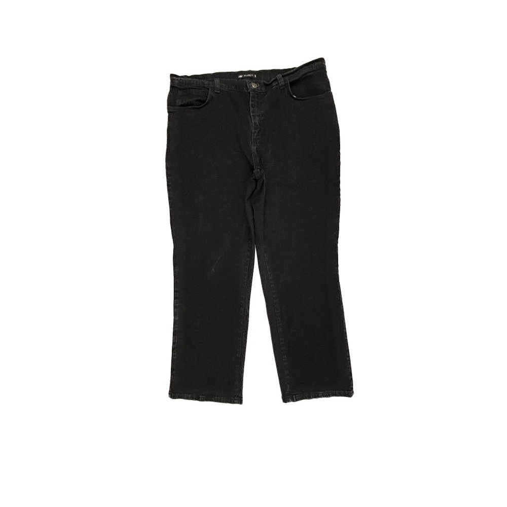 Lee Straight Leg Women's size 16PS Black Denim jeans